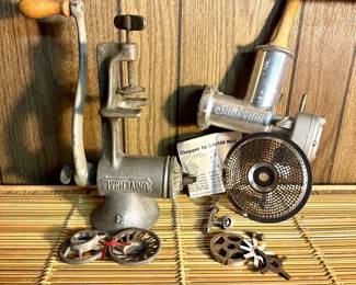 (2) Meat Grinders & Boston Juicer