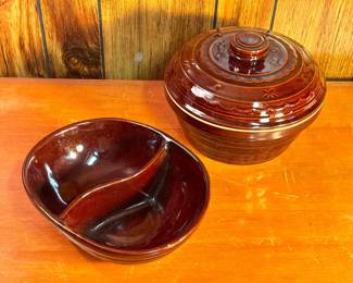 Mar-Crest Divided Dish & Lidded Bowl