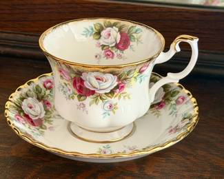 (12) Royal Albert Celebration Teacups & (12) Saucers