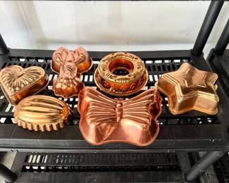(6) Copper Baking Molds