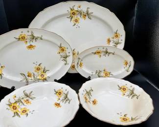 22KT Gold Trim vintage Canonsburg China Autumn Mist 
