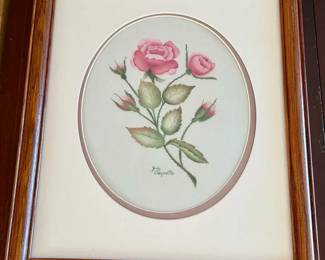 Judy Choquette Frame Theorem Painting Of Flowers
