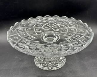Stickered Viking Glass Cake Stand