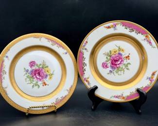 (2) Rosenthal Queens Rose Porcelain Plates
