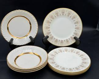 Wedgwood Golden Swirl & Medina Beige bone china Plates