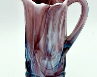 Slag Glass Mini Pitcher