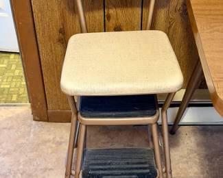 Vintage Cosco Folding Step Stool Chair