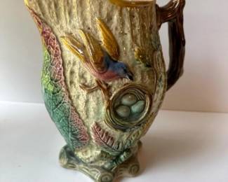 222 majolicabirdnestpitcher