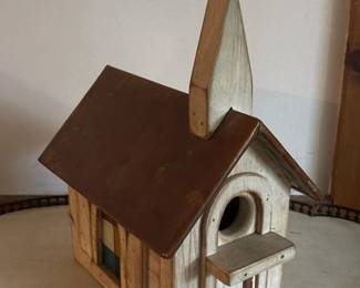 434 churchstylewoodenbirdhousewithcoppe