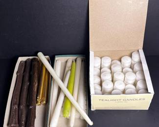 367 assortedtealightandtapercandles