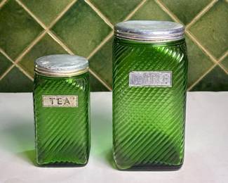 272 vintageowensillinoisglassgreenspira