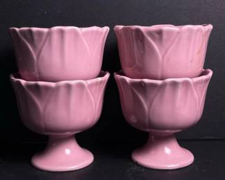 129 vintagesetof4pereirasleafflowersh