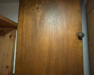066 vintagewallmountedwoodcabinet