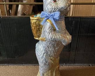 045 23foilwrappedeasterbunnyfigurewith