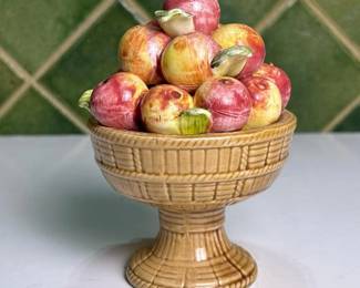 114 ceramicapplefruitbasketcenterpiece