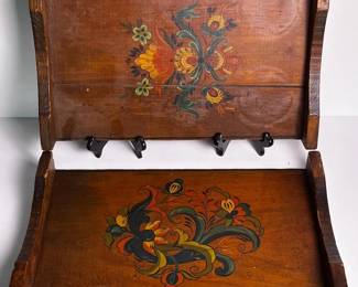 366 vintagehandpaintedwoodenlapdeskboo