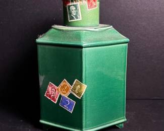 148 gorgeousgreenglazedceramicusacanist