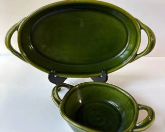 251 vintageelaitalyolivegreenglazedc