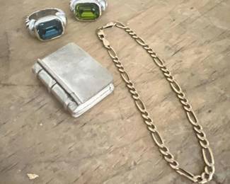 030 mexicansterlingsilverbookshapedpill