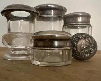 344 artnouveausilverplateglassvanityja