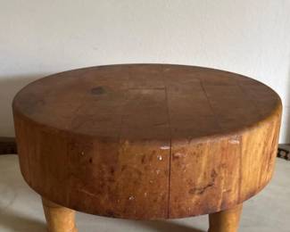 069 vintage12roundmapleendgrainbutcher
