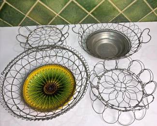 283 vintagehandtwistedwirebasketstwowi