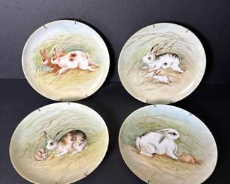 183 fourdecorativehavilandfranceplatess