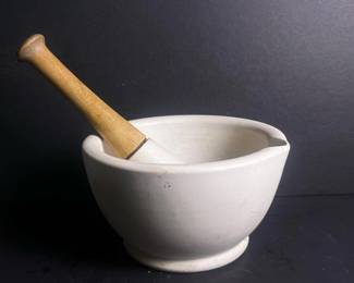 169 largeceramicmortarandpestlesetwith