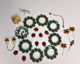 446 vintageminiaturechristmasornamentslo