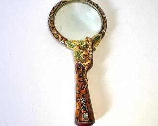 400 decorativeleopardmotifhandheldmagnif