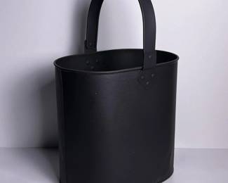 375 matteblackmetalbucketwithhandle