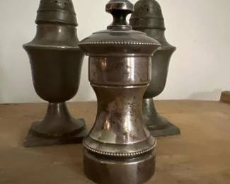 333 vintagesilverplatesaltpeppershakers