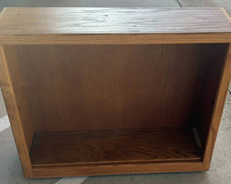 Lot 7: Wooden Open-Front Cabinet