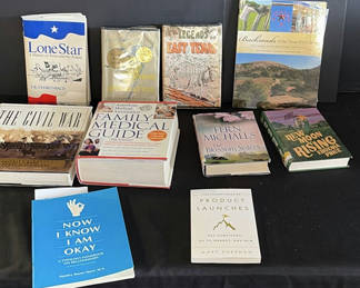 Lot 113: Assorted Texas History, Travel Guides, and Medical Reference Books