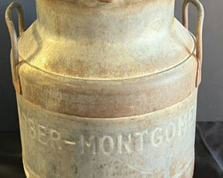 Lot 9: Antique milk can and Empire Clothes Dryer