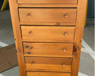 Lot 28: Wooden Seven-Drawer Chest