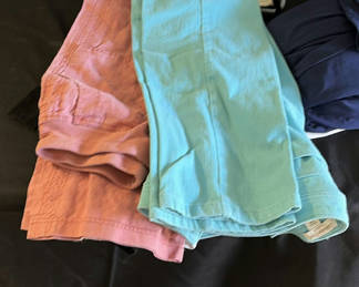 Lot 43: Assorted casual clothing items (denim, tees, and tops)