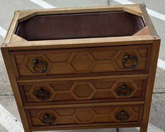 Lot 190: Wooden Three-Drawer Chest