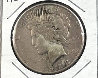 1923-S Peace Silver Dollar, US $1 Coin, 90%