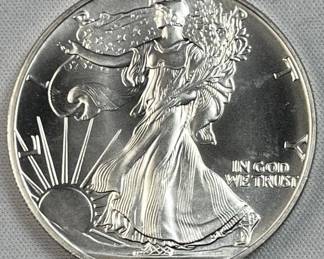 1991 American Silver Eagle 1oz .999 BU