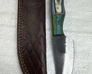 Handmade Steel Fixed Blade Knife w/ Sheath