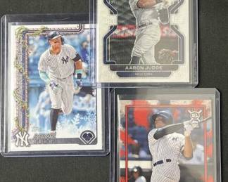 (3) 2018-2025 Aaron Judge Cards w/ White Wave