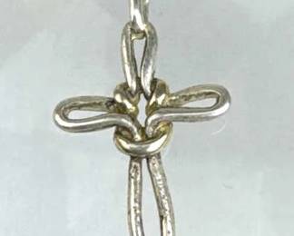925 Silver Openwork Cross Pendant