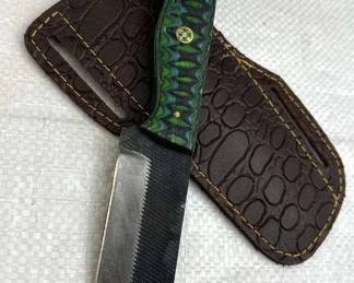 Handmade Steel Fixed Blade Knife w/ Sheath
