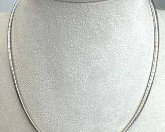 925 Silver Italy Omega Chain Necklace