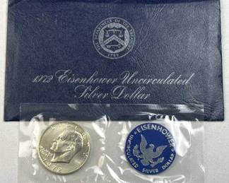1972 Silver Eisenhower Uncirculated Dollar
