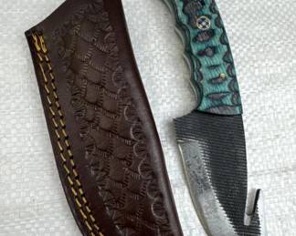 Handmade Steel Fixed Blade Knife w/ Sheath