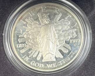1989 Silver PF Congress Commem Dollar 90%