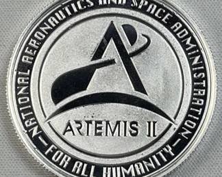 1oz Silver NASA Artemis II Round .999 Fine NEW