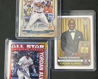(3) 2020-2025 Yordan Alvarez Cards w/ Rookie